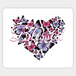 Blessed with Butterflies Sticker